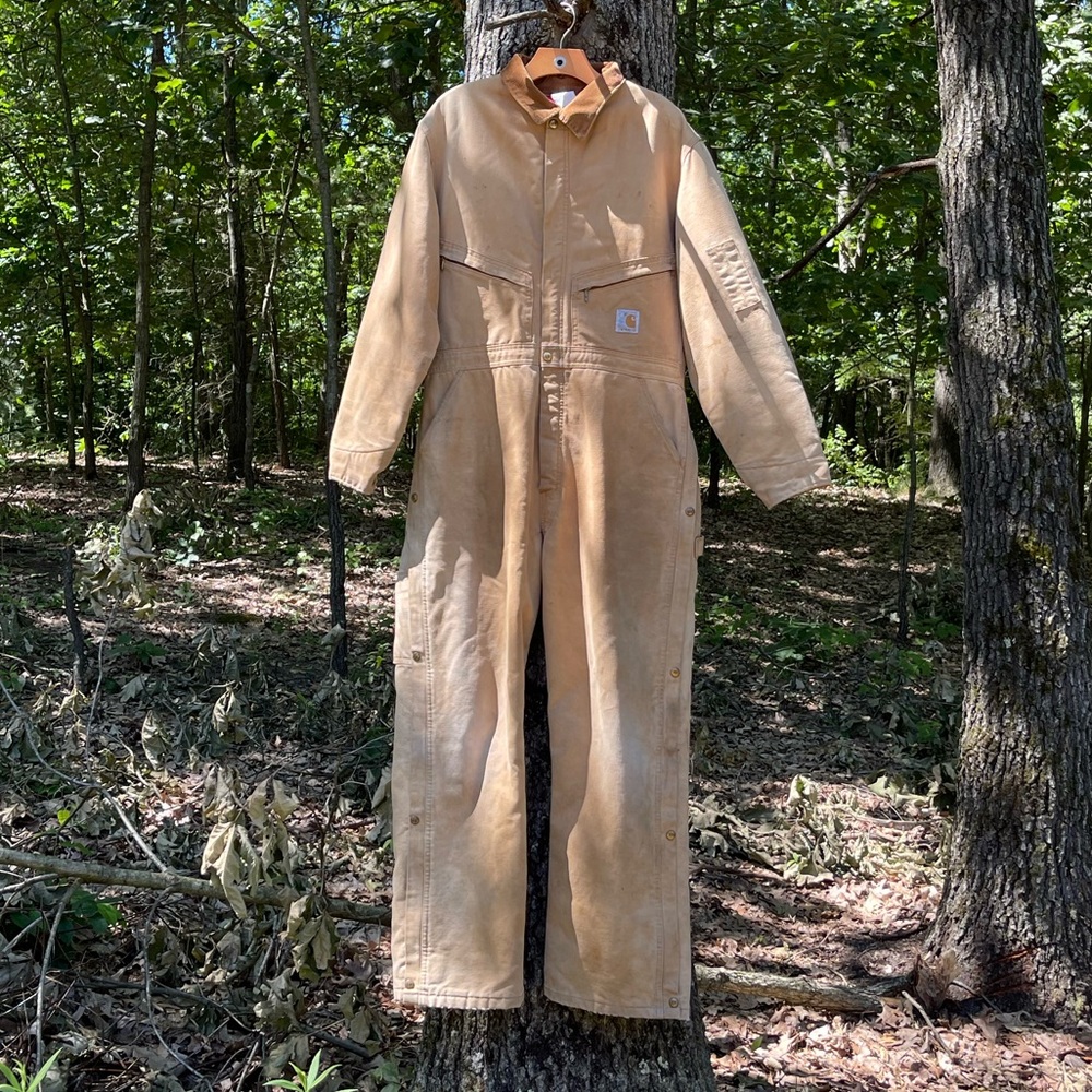 Carhartt Duck Canvas Coveralls Quilted Lined